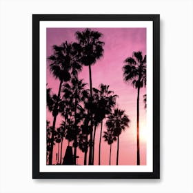 Pink Los Angeles Art Print