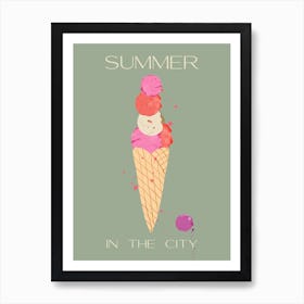 Ice Cream Cone Art Print