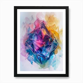 Abstract Watercolor Painting 3 Art Print