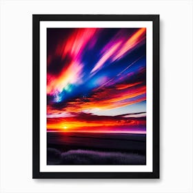 Abstract Sunset 1 Art Print