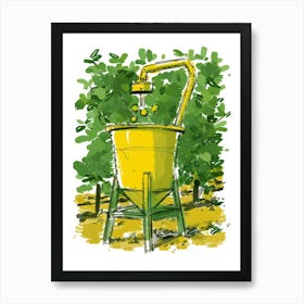 Orange Juicer Art Print