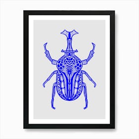 Beetle Pattern Art Print