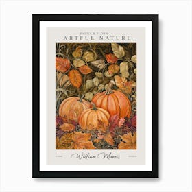 William Morris Pumpkins Autumn Fall Exhibition Art Print