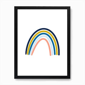 Rainbow Sara Simple Art Print