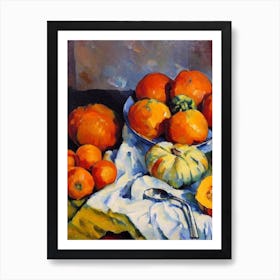 Butternut Squash Cezanne Style vegetable Art Print