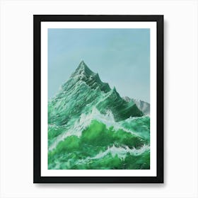 Green Wave Art Print