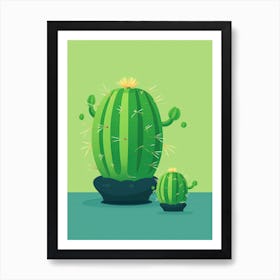 Barrel Cactus Illustration 6 Art Print