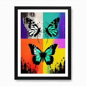 Butterflies In The City Art Print