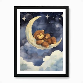 Baby Orangutan 1 Sleeping In The Clouds Art Print