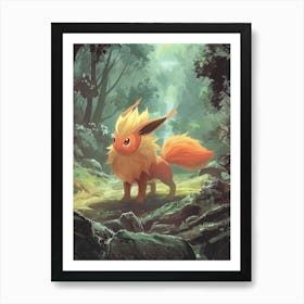 Pokemon Eevee 4 Art Print