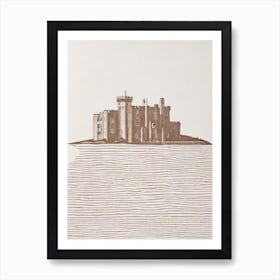 Blarney Castle 3 Ireland Boho Landmark Illustration Art Print