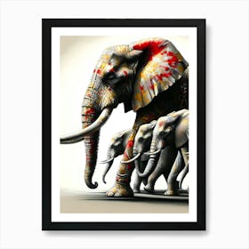 Animal Creative Portrai Illustrationt 27 Art Print