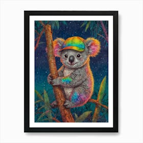 Rainbow Koala 2 Art Print