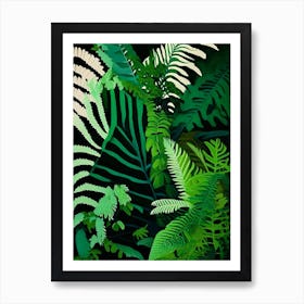 Lady Fern Vibrant Art Print