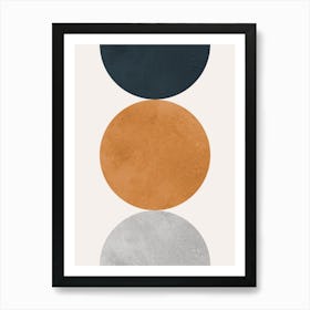 Circles and lines 8 1 Art Print