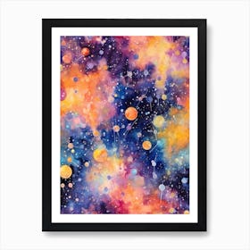 Watercolour Space Celestial 11 Art Print