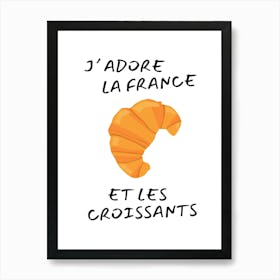 France et les Croissants Póster