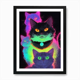 I Love Cats Art Print