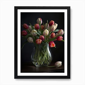 Colourful Tulips 2 Art Print