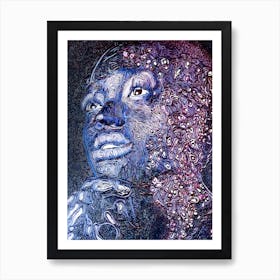 Woman'S Head Art Print