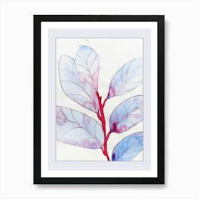 Watercolour Leaf Art Print