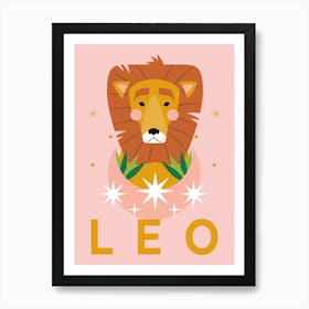 Leo Zodiac Art Print