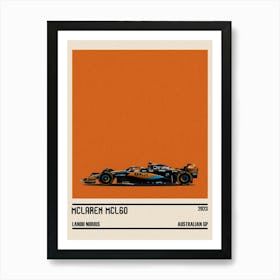 Mclaren Mcl60 Mercedes F1 6 Australian Gp Melbourne 2023 Lando Norris Art Print