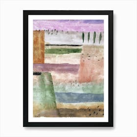 Paul Klee - Landscape With Poplars Art Print