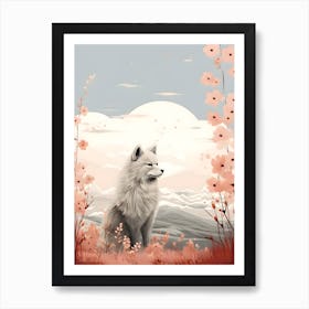 Modern Japandi Dog 2 Art Print