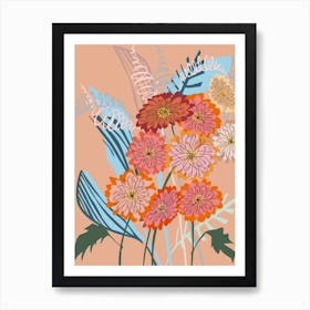 Modern Flower Bouquet Art Print