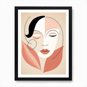 Woman'S Face 6 Art Print
