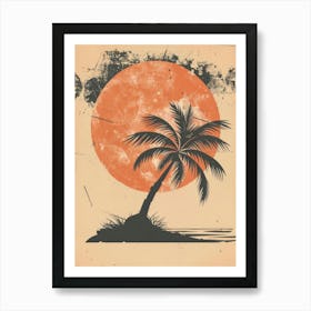 Palm Tree In The Sun 1 Art Print