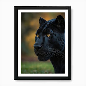 Black Panther painting 1 Art Print