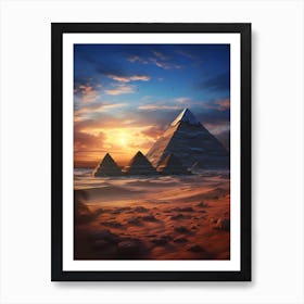 Egyptian Pyramids 2 Art Print