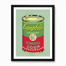 CAMPBELL´S SOUP GREEN | POP ART Digital creation.  THE BEST OF POP ART, NOW IN DIGITAL VERSIONS! Prints with bright colors, sharp images and high image resolution.  Art Print