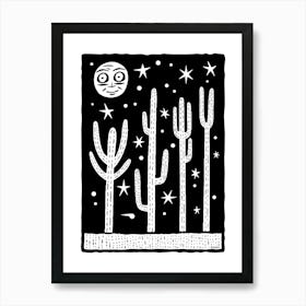 Desert Night 1 Art Print