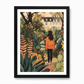 In The Garden Luxembourg Gardens France 2 Art Print