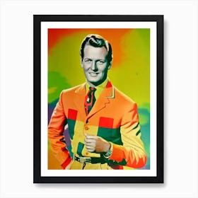 Joel Mccrea Colourful Pop Movies Art Movies Art Print