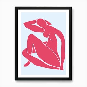 Woman Sitting On The Floor Art Print