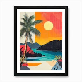 A Modern Art Poster Of Ibiza Art Print