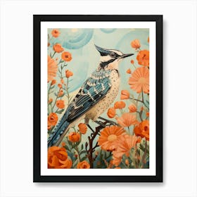 Blue Jay 4 Detailed Bird Painting Art Print