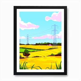 Rapeseed Fields Art Print