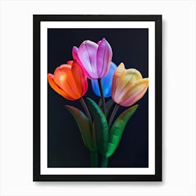 Bright Inflatable Flowers Tulip 3 Art Print