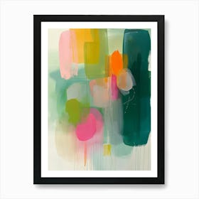 Green Orb Abstractions 2 Art Print