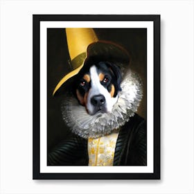 Lola The Dog Pet Portraits Art Print