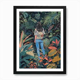 In The Garden Coastal Maine Botanical Gardens Usa 2 Art Print