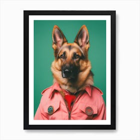 A German Shepherd Dog 2 Art Print