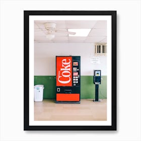 Laundromat Coke Machine Art Print