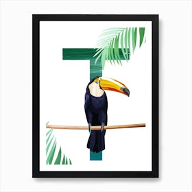 T Toucan Art Print