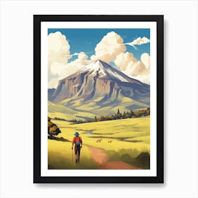 Cotopaxi National Park Ecuador 3 Vintage Travel Illustration Art Print